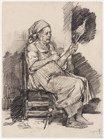 FF 010a
<br/>
Spinnende vrouw, Capri
<br/>
<em>Looy, Jacobus van (1855-1930)</em>